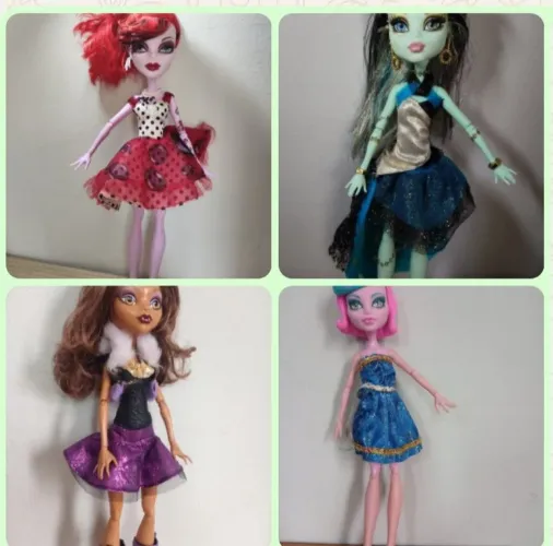 Lote de Bonecas Monster high e Ever After Hight- 7 bonecas 