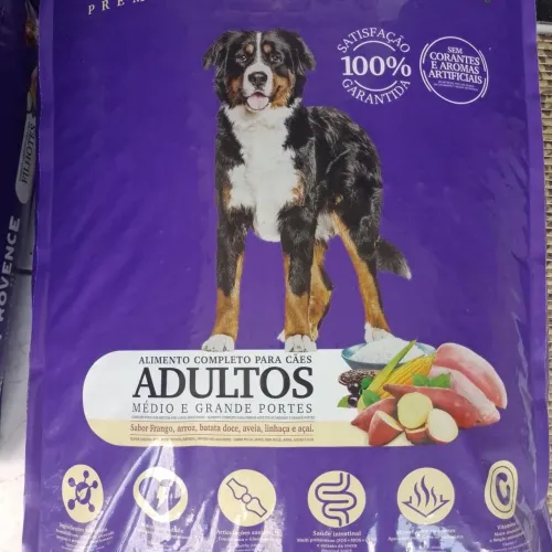Saco com 20 kgs de Ração Premium. Especial para Cães 