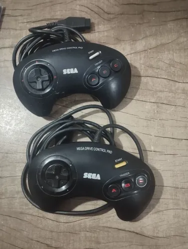 Lote controle original mega drive