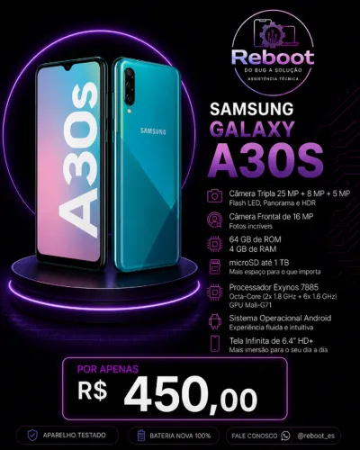 Samsung Galaxy A30s - Perfeito Estado de Conservação.