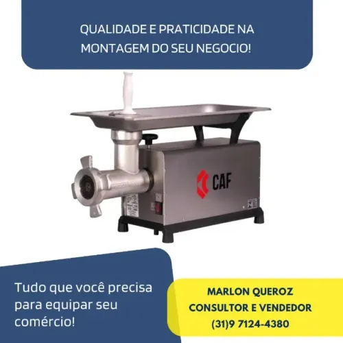 Moedor de Carne Boca 22 CAF 220V Novo