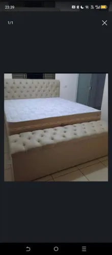 Cama super King direito fã fábrica na compra ganhar trabeceiro de brinde