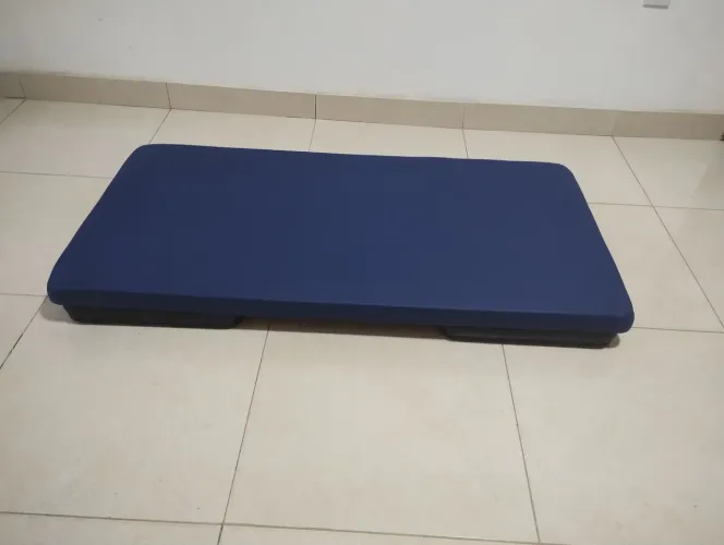 Tatame de chão para fisioterapia madeira e espuma ortopédica