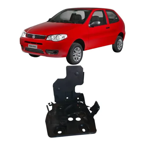 Suporte Inferior Caixa Bateria Fiat Palio 2006 2012 Preto