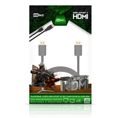 Cabo Display para HDMI com 1.8 mts LY81215 Mbtech