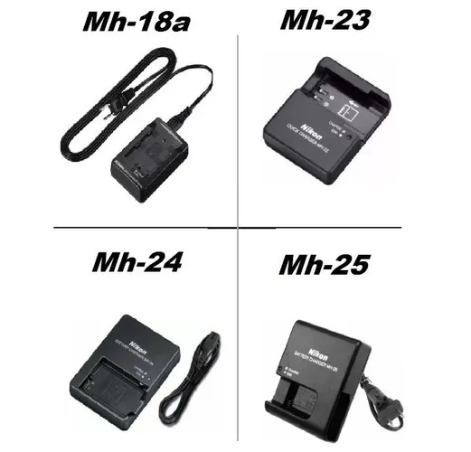 Carregador Nikon Mh-18a / Mh-23 / Mh-24 / Mh-25 P/ Bateria EN-EL3e / EL9a / El14 / El15