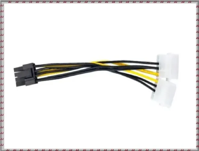 Cabo Adaptador Pci para Molex 6 + 2 pinos direto na fonte