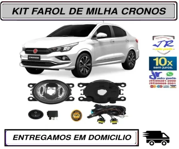 Kit Farol de Milha Fiat Cronos 2021
