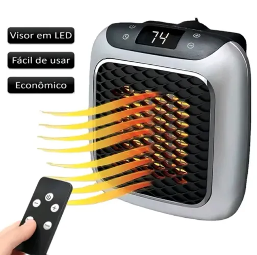 AQUECEDOR 110v PORTÁTIL POTENTE DEMAIS! 800W