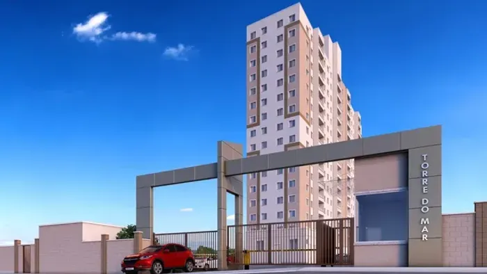 APT 030, Condomínio Torre do Mar, Apartamento com 02 quartos, elevador e lazer