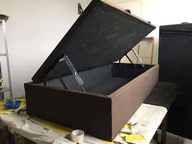 Cama Box Baú solteiro - A pronta entrega Receba hoje em sua vida ?