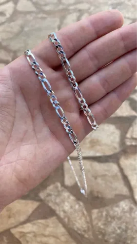 Conjunto de prata 3x1 5mm 70cm