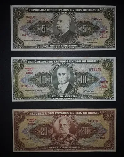 Cedulas cruzeiro antigo estampa 2