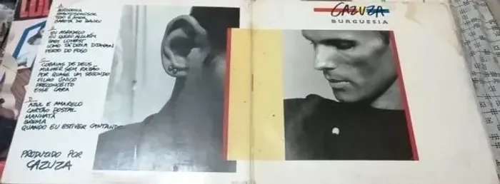 LP-Cazuza-Burguesia-Ano 1989-Capa dupla-2Discos-Com encartes