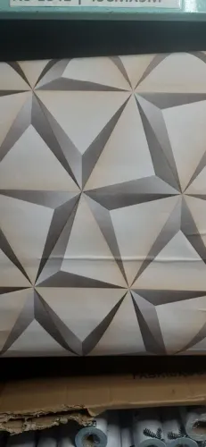 Papel de parede pvc tipo geométrico 3d