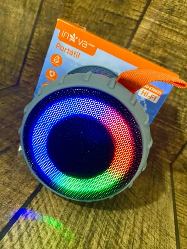 Caixa de Som Bluetooth com Led Resistente à água