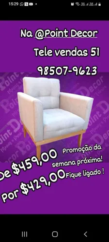 Poltrona confortável de 1 lugar - promoção imperdível!