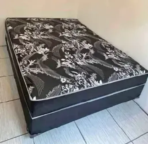 Cama box casal Espuma Acoplada NOVA