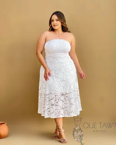 Vestido rodado plus