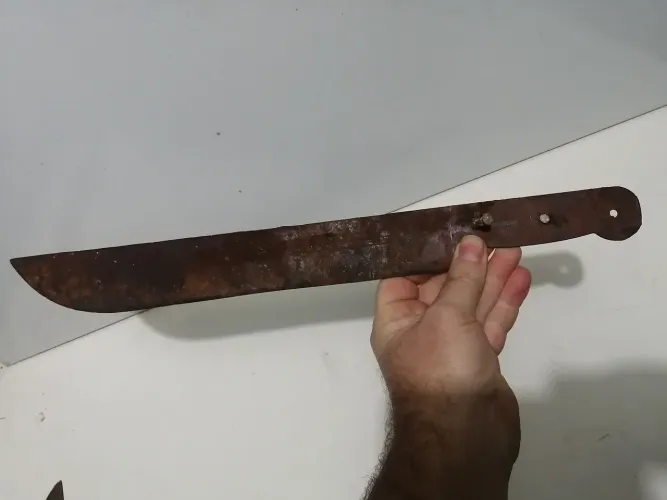 Facão antigo 3 listras! Sem marca!