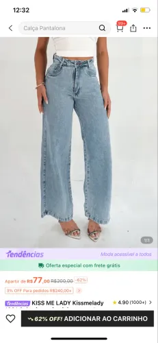Calça jeans shein
