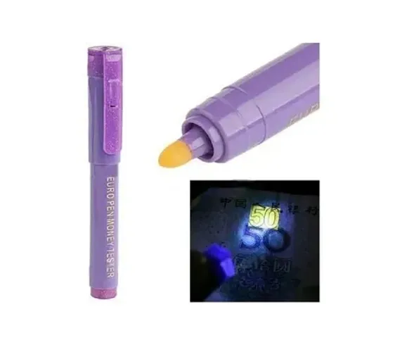 10 Caneta Dinheiro Falso Uv Detector Nota Falsa Cédulas Rg