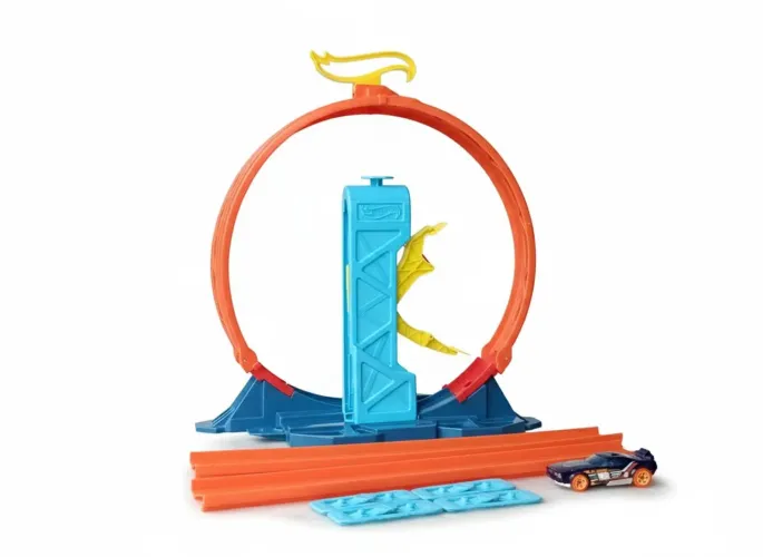 Lançador Looping Hot Wheels - Track & Builder Unlimited