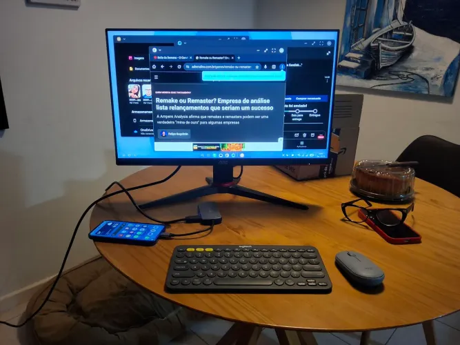 Monitor AOC gamer 24G2HE5 24 polegadas 