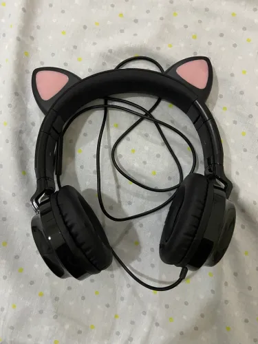 Headset Gamer com Orelhinhas de Gato - VK