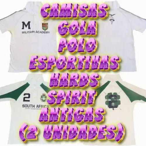 Camisas Gola Polo Hards Spirit Antigas