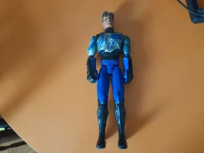 Boneco boneco max steel, 30 cm, articulado, bem conservado
