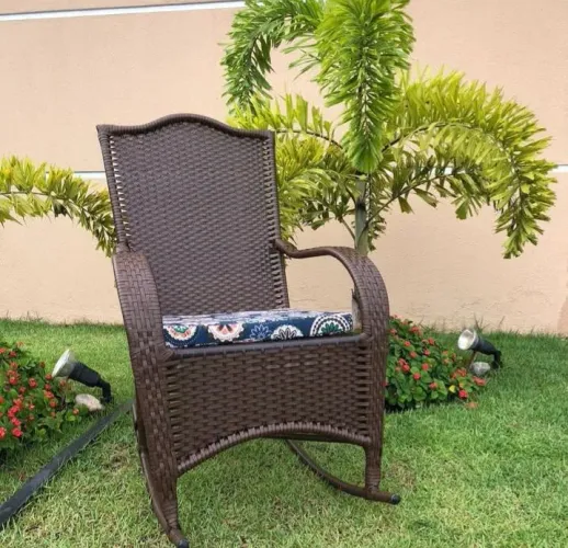 Cadeira de balanço estrutura de alumínio de Fibra Sintética