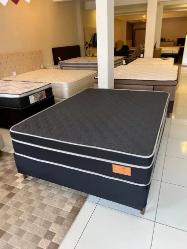 Cama de casal Base Box + Colchão SR Novo - ENTREGAMOS