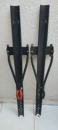 Calha rack para teto carro bicicleta  