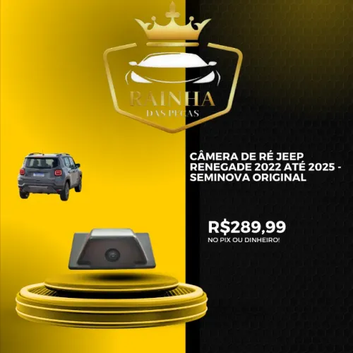 Câmera De Ré Jeep Renegade 2022 até 2025 - SEMINOVA ORIGINAL 