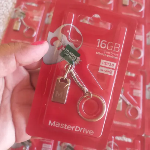 Pen Drive 16GB Mini Premium MasterDrive - Garantia 10 anos