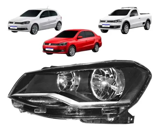 Farol Vw Gol Saveiro Voyage G6 2013 2014 2015 2016 L.e Novo