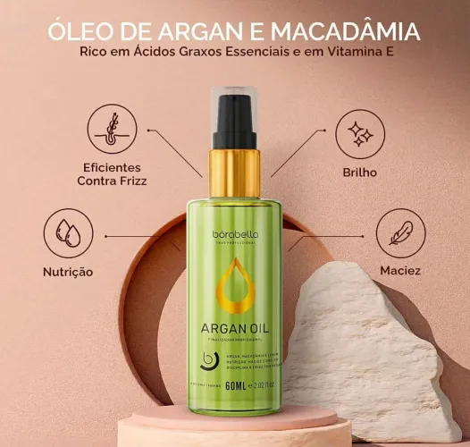 Borabella Óleo de Argan e Macadamia - 60ml