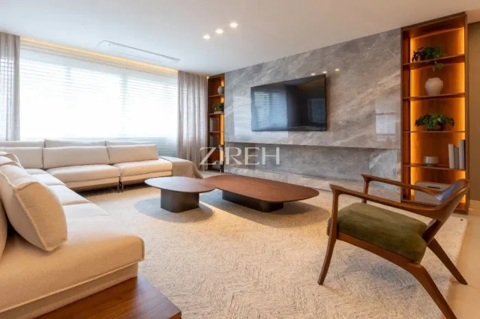 APARTAMENTO MOBILIADO TODO RENOVADO À VENDA COM 4 SUÍTES NO BATEL