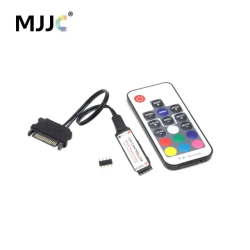 Controladora para coolers RGB com controle, para placa mae sem conector 5v 3pin