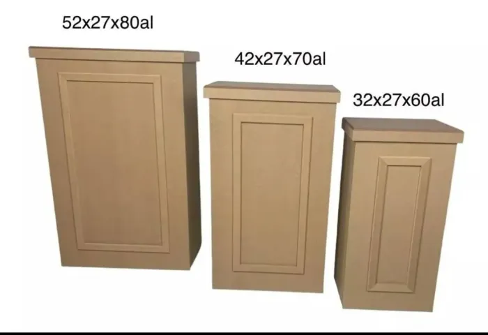 Kit de mesas decorativas em MDF