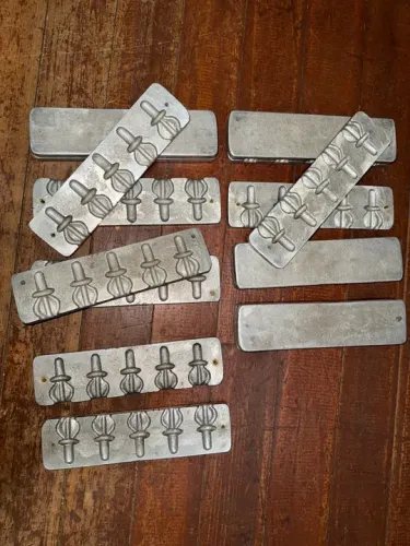 8 pares de Formas de metal para pirulito