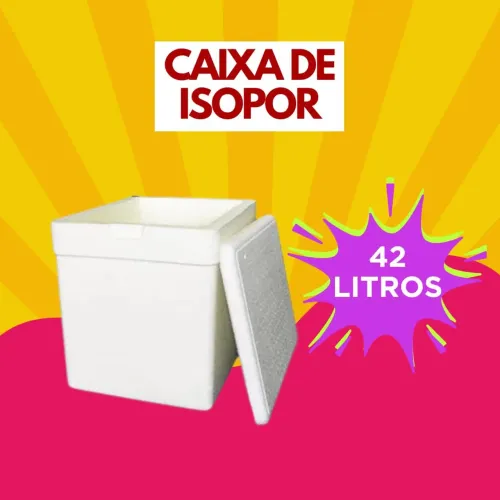 Caixa Termica de Isopor 42 Litros - Nova