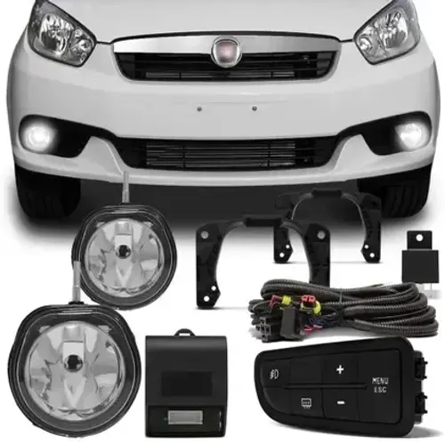 Kit Farol De Milha Neblina Fiat Grand Siena Original