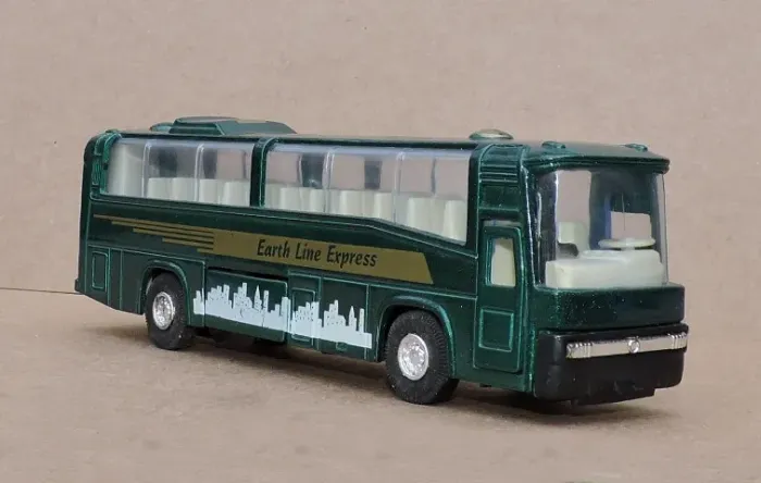 Miniatura De Ônibus Earth Line Express Verde C/ar