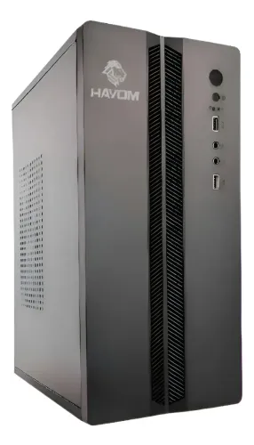 Gabinete Office Hayom M-atx Compacto Usb Sem Fonte Gb1753 - Preto