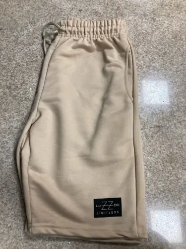 Bermuda de Moletom Masculina Bege