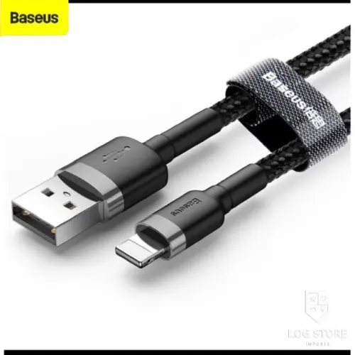  Cabo USB Baseus Para iPhone do 5 ao 14 Carregamento Rápido de 2.4A Dados e Carregamento