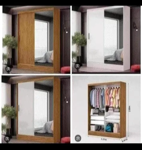 Guarda-Roupa com Espelho e Design Moderno