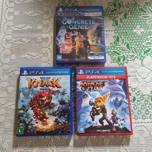 3 jogos originais de PS4